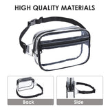 Transparent Fanny Pack for Women, Stadium Approved Fanny Pack with Adjustable Strap, Fashion Fanny Pack for Festivals, Games, Travel and Concerts