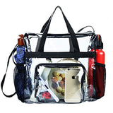 MAYLISACC Clear Tote Bag Stadium Approved Safe Travel Gym Bag Suitable for Work Sports Games Concerts