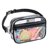 Transparent Fanny Pack for Women, Stadium Approved Fanny Pack with Adjustable Strap, Fashion Fanny Pack for Festivals, Games, Travel and Concerts