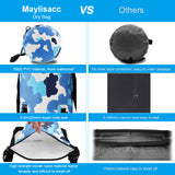 Maylisacc Waterproof Dry Bag 20L Roll Top Dry Storage Bag Backpack Camouflage for Women Men Travel Hiking Fishing Boating Kayaking Rafting Camping Beach