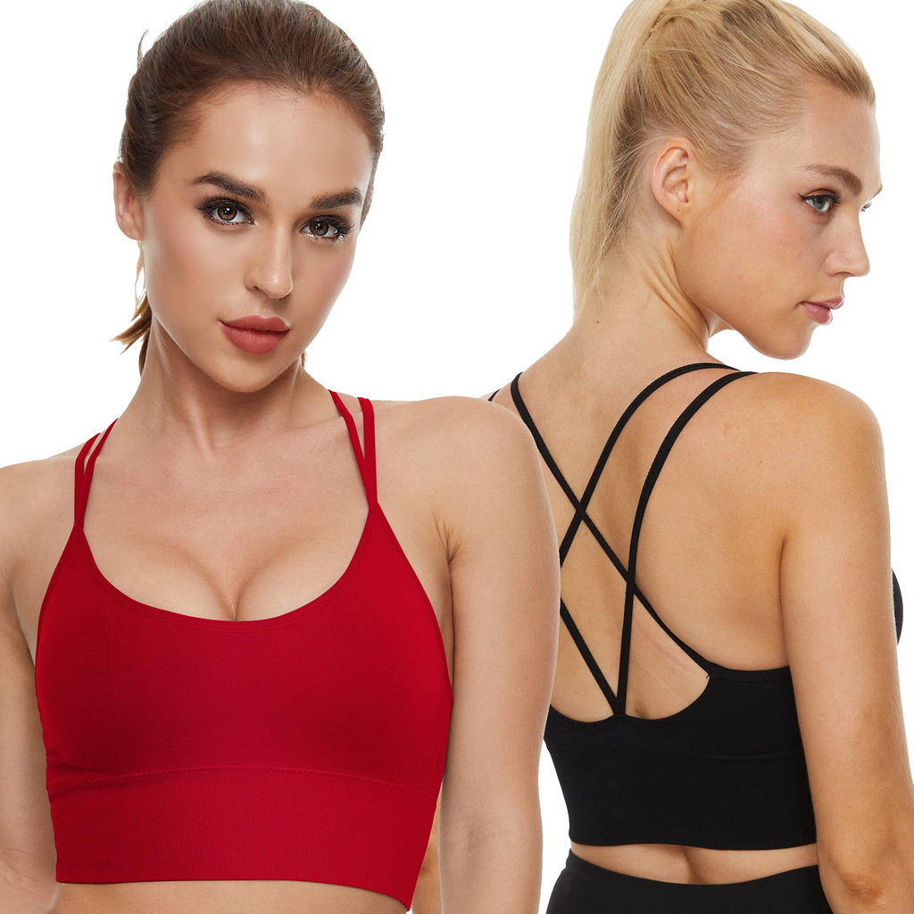 FIMS FIMS - Fashion is my style Women Cotton Sports Bra for Gym, Yoga,  Running Bra for Girls, Racer Back, Full coverage, Red, Cup B, Pack of 1, Women  Sports Non Padded