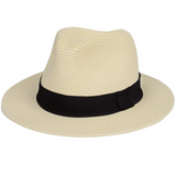 Straw Hats for Men Sun Hats for Men Wide Brim Panama Hat Beach Hat Sun Protection Foldable Men Fedora Hats UPF50 - Beige