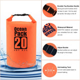 Maylisacc Waterproof Bag Floating Dry Bag (20L), Roll-top Dry Bags for Kayak for Fishing, Boating, Sailing, Kayaking (Orange)