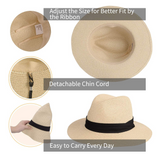 MAYLISACC Beach Hat Sun Hat for Women Straw Hat Panama Hat Straw Sun Visors for Women