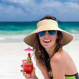 MAYLISACC Beach Hat Sun Hat for Women Straw Hat Panama Hat Straw Sun Visors for Women