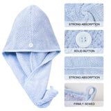 Microfiber Towel for Hair Towel Turban Towel for Hair Maylisacc 3 Pack Hair Drying Towels Absorbent, Fast Drying Hair Turban Soft, Anti Frizz Hair Wrap Towels for Women Longer Hair Towel Wrap