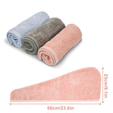 Microfiber Towel for Hair Towel Turban Towel for Hair Maylisacc 3 Pack Hair Drying Towels Absorbent, Fast Drying Hair Turban Soft, Anti Frizz Hair Wrap Towels for Women Longer Hair Towel Wrap